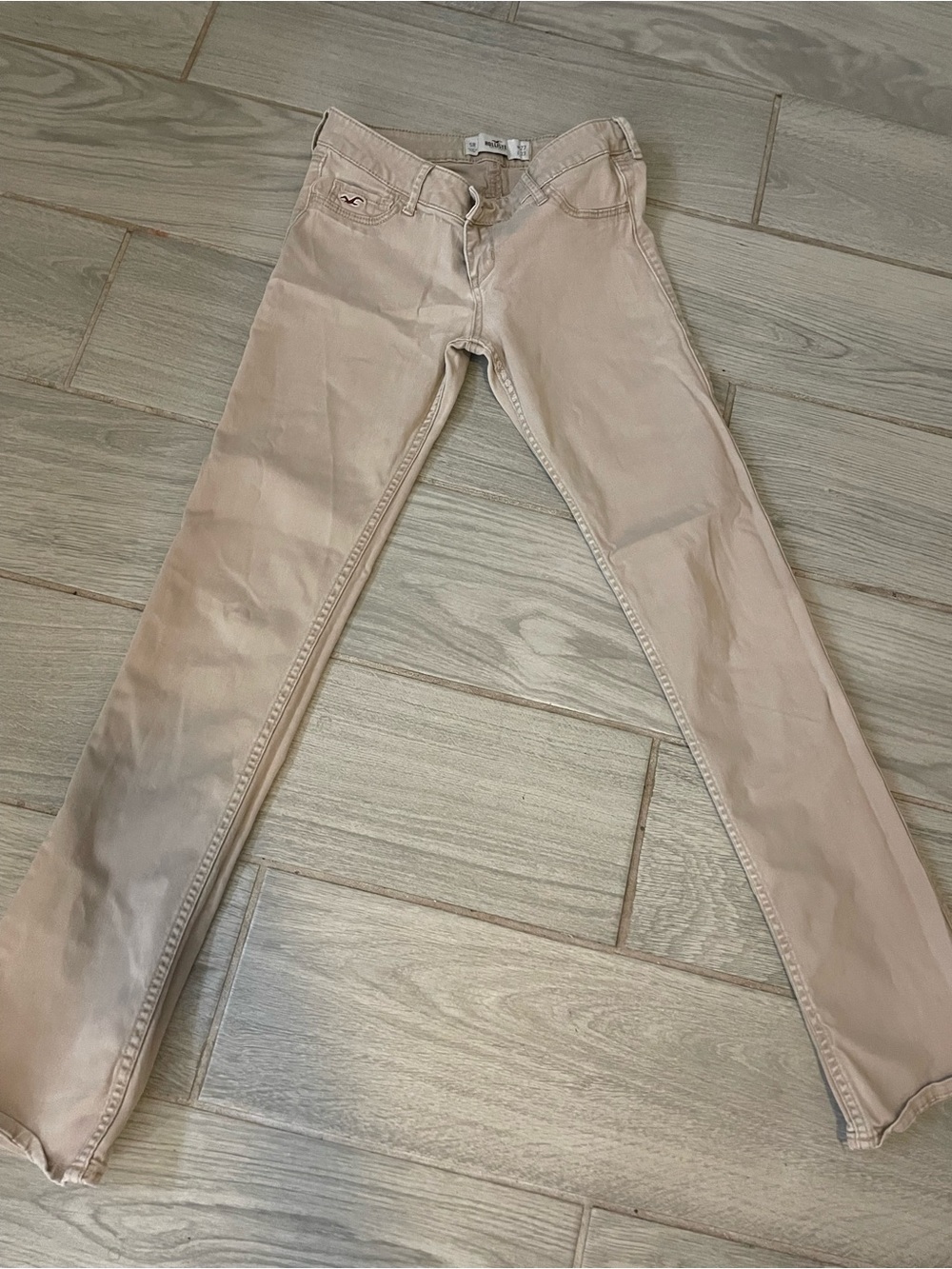 Hollister Women's Light Beige Skinny Jeans